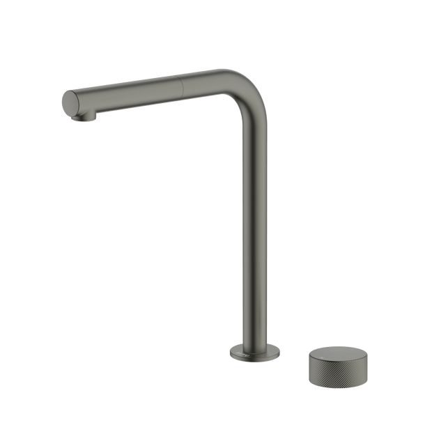 Poco P Square Pullout Hob Kitchen Set in Gun Metal