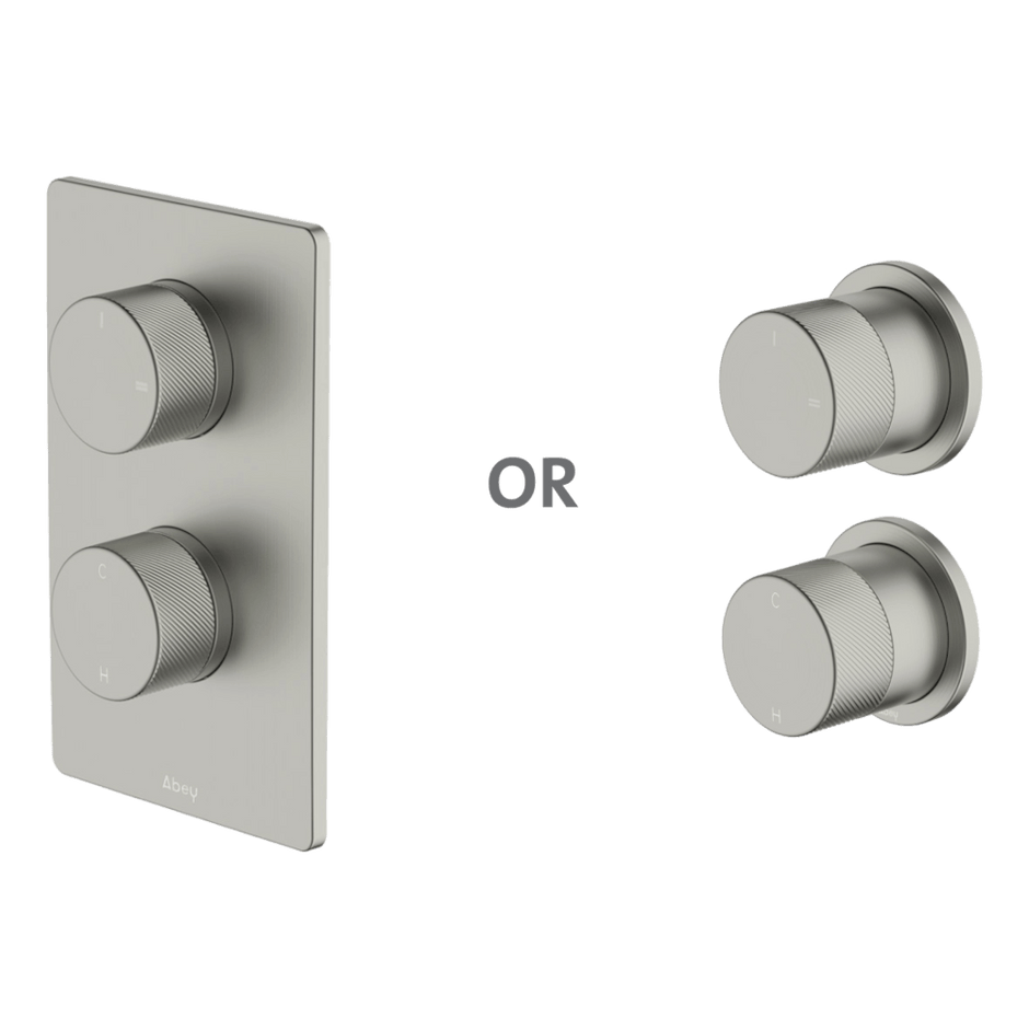Poco P Wall Diverter Mixer in Brushed Nickel