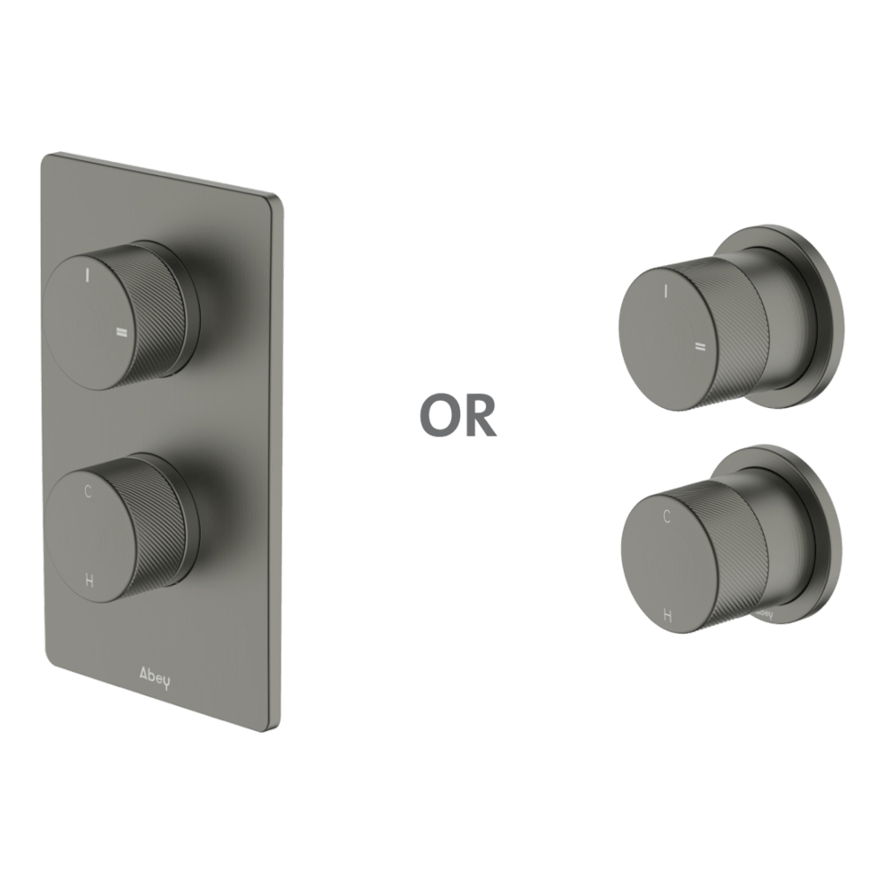 Poco P Wall Diverter Mixer in Gun Metal