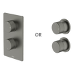 Poco P Wall Diverter Mixer in Gun Metal