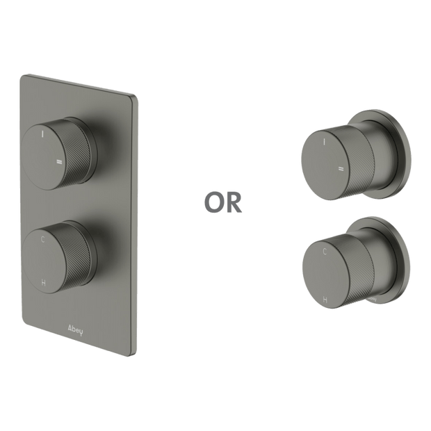 Poco P Wall Diverter Mixer in Gun Metal