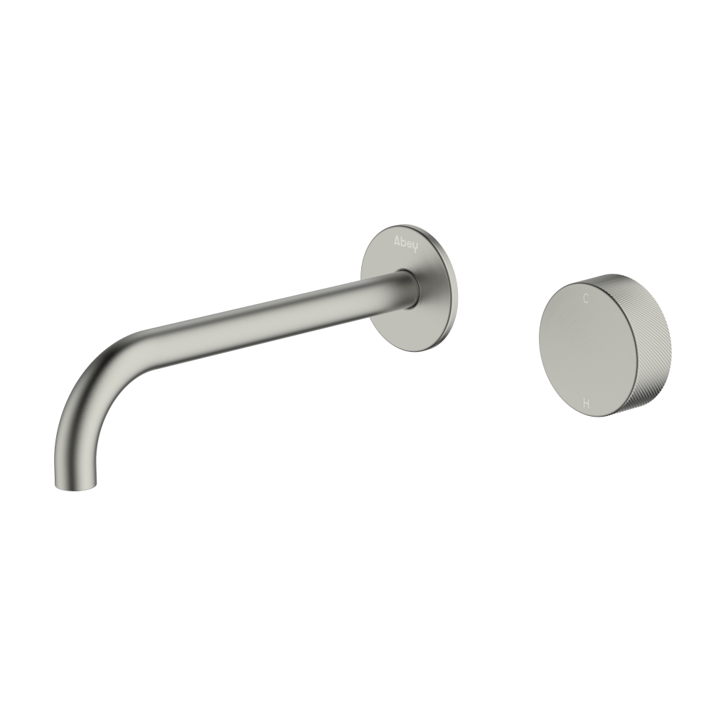 Poco P Wall Basin/Bath Set 220mm in Brushed Nickel
