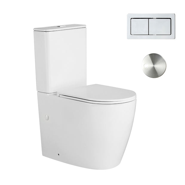 Zenmo Zenmo Toilet Suite in Chrome