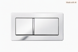 Zenmo Rectangular Toilet Flush Button in Chrome