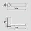 Zenmo Vivo Toilet Roll Holder line drawing