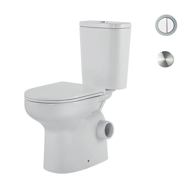 Zenmo Skewa Toilet Suite in Chrome
