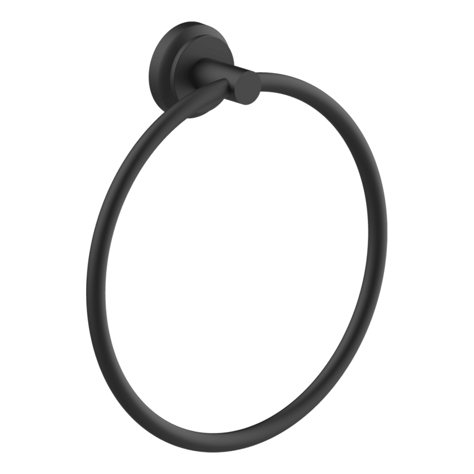 Lumiere Towel Ring in Black