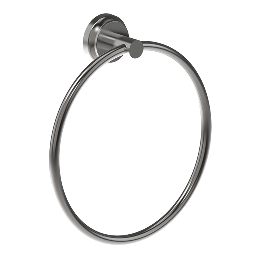 Lumiere Towel Ring in Black Brushed Nickel