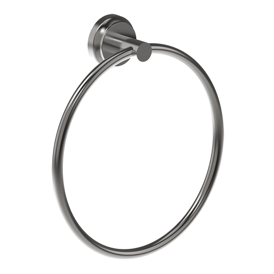 Lumiere Towel Ring in Black Brushed Nickel