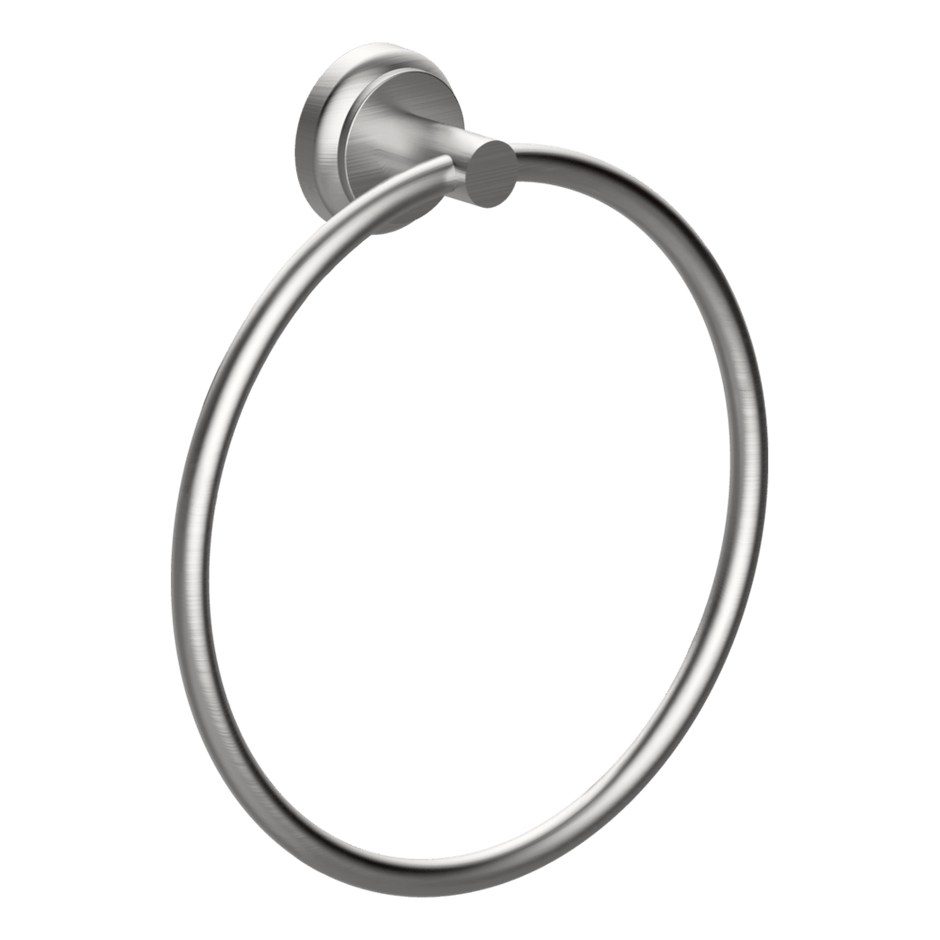 Lumiere Towel Ring in Brushed Nickel
