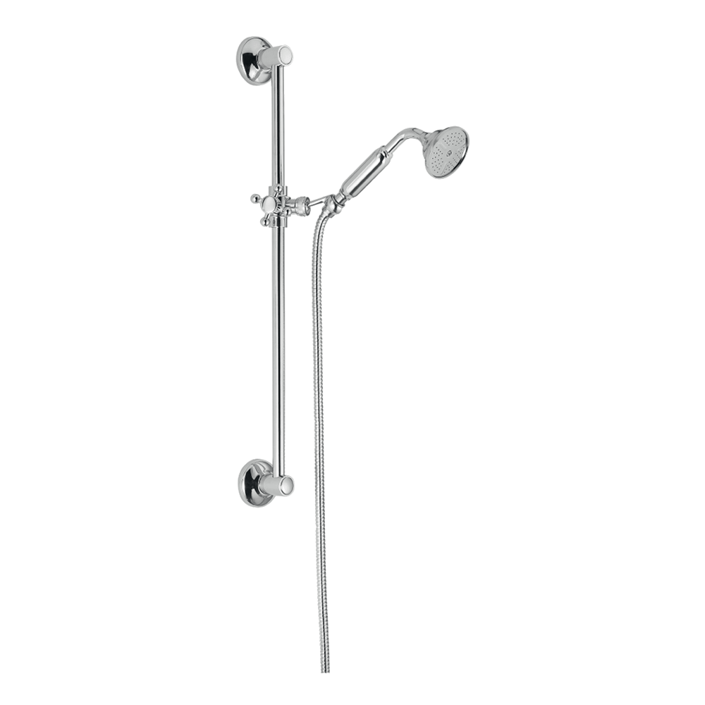 Provincial Shower On Rail in Black Brushed Nickel