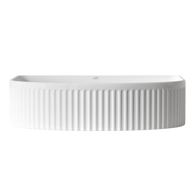 Archie 415x365x100 Matte White Fluted Basin