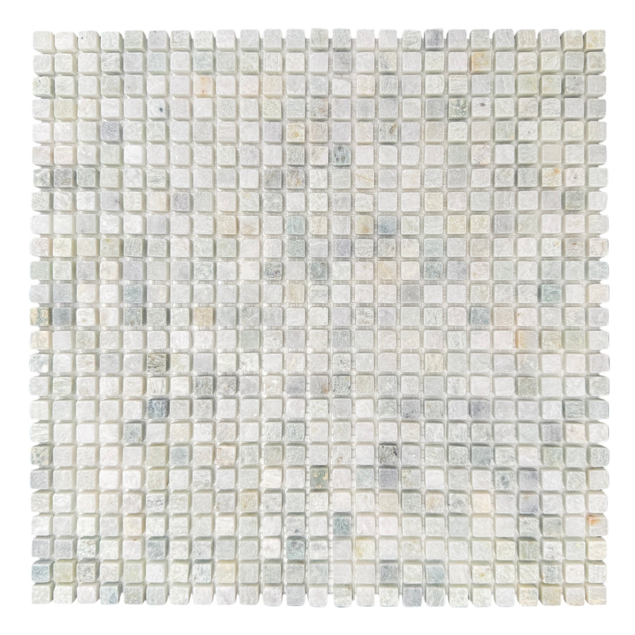 MINI SQUARE MINT TUMBLED 10 CHIP SIZE 10X10X7 MM SHEET SIZE 305X305X7 - MINI SQUARE MINT TUMBLED 10 -01