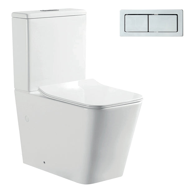 Zenmo Acqua-II Toilet Suite in Chrome