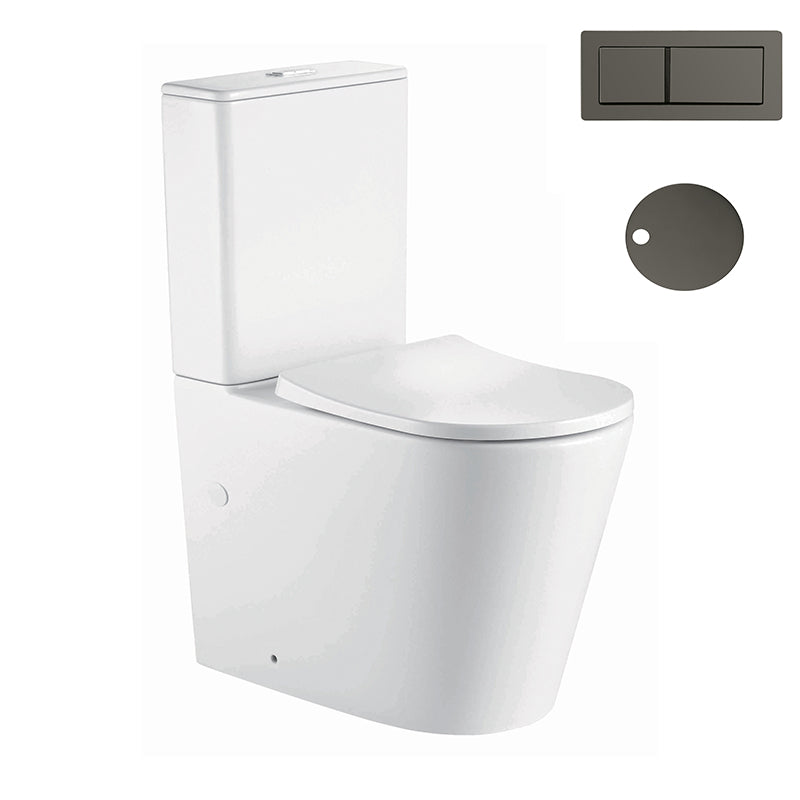 Zenmo Milan Toilet Suite in Gun Metal