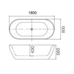 Zenmo Sorrento Freestanding Bath in Gloss White