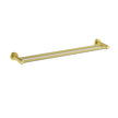 Ikon Linie Double Towel Rail 600mm in Brushed Gold