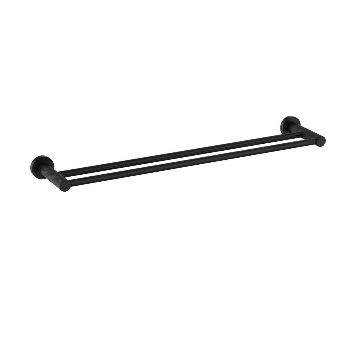 Ikon Linie Double Towel Rail 800mm in Matte Black