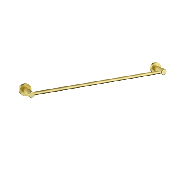 Ikon Linie Single Towel Rail 600mm in Brushed Gold