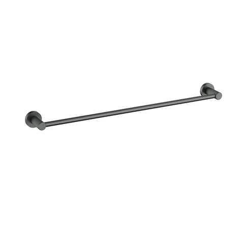 Ikon Linie Single Towel Rail 600mm in Gun Metal
