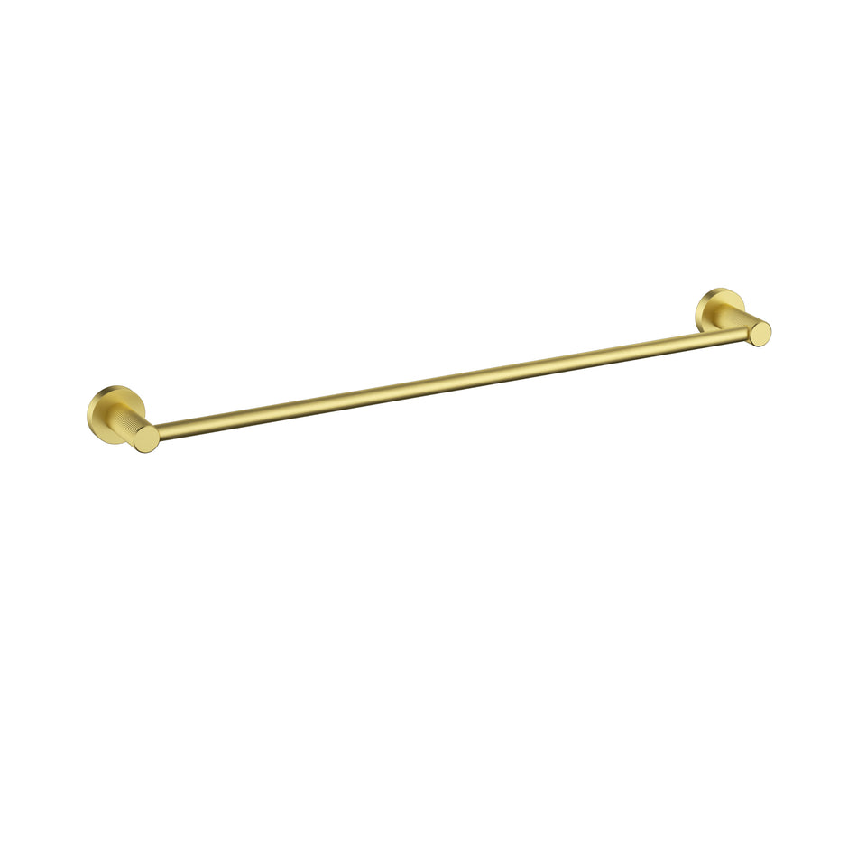 Ikon Linie Single Towel Rail 800mm in Brushed Gold
