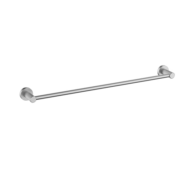Ikon Linie Single Towel Rail 800mm in Brushed Nickel