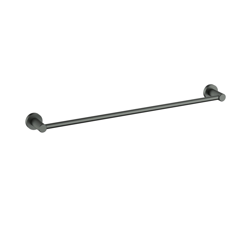 Ikon Linie Single Towel Rail 800mm in Gun Metal
