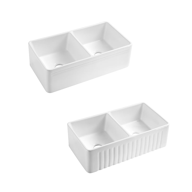 Zenmo Butler Double Bowl Kitchen and Laundry Sink 845mm