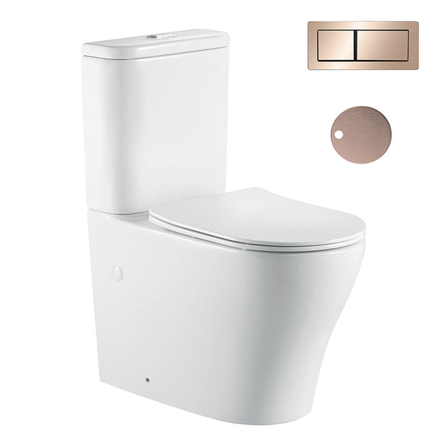Zenmo Vivo-II Toilet Suite in Champagne Copper