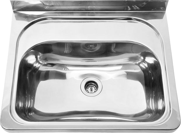 Zenmo Lavassa Stainless Steel Wall Hung Basin in Stainless Steel