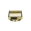 Zenmo Tile Insert Shower Grate 115mm in Brushed Brass