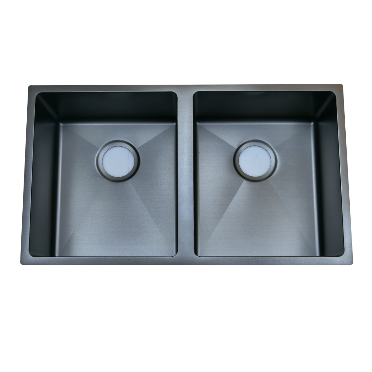 Zenmo Nixon Double Bowl Undermount Sink in Gun Metal