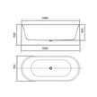 Zenmo Piaza Round Freestanding Bath in Matte White