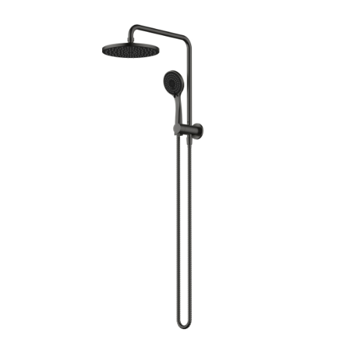 Half Shower Column Set Round - matte-black