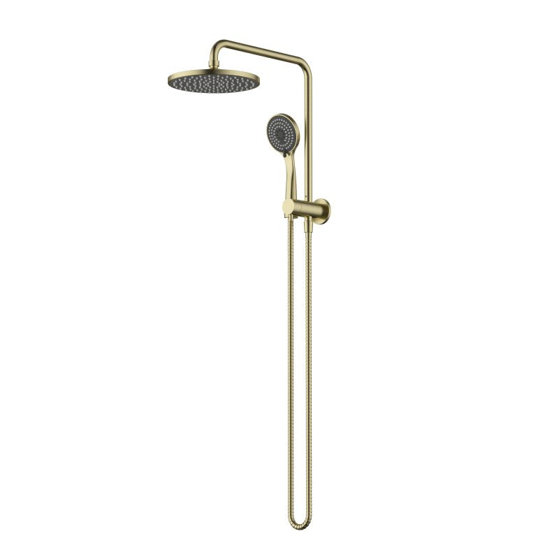 Half Shower Column Set Round - brushed-bronze