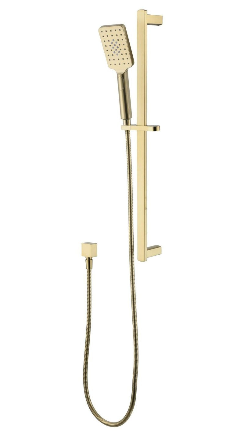 Kiama Shower On Rail - brushed-bronze
