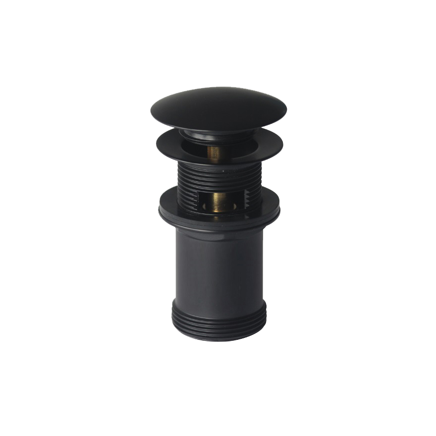 Universal Pop Up Plug and Waste in Black