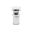 Universal Pop Up Plug and Waste in White