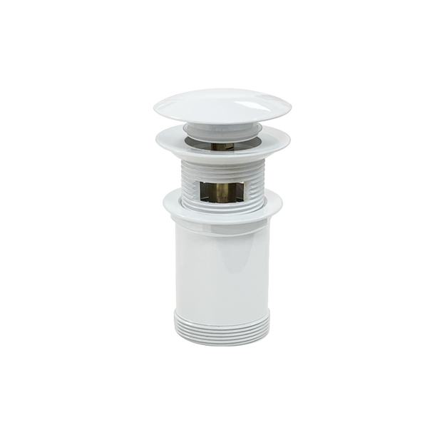 Universal Pop Up Plug and Waste in White