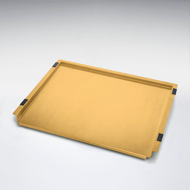Oliveri Bench Top Drainer Tray Stainless Steel in Brushed Gold