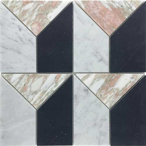 ART DECO ROSA + CARRARA + NERO