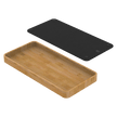 Boutique Fibre Rock Small Chopping Board and Bamboo Tray Set