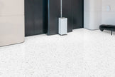 Agglo Lido Terrazzo Look Porcelain Tiles in a room setting