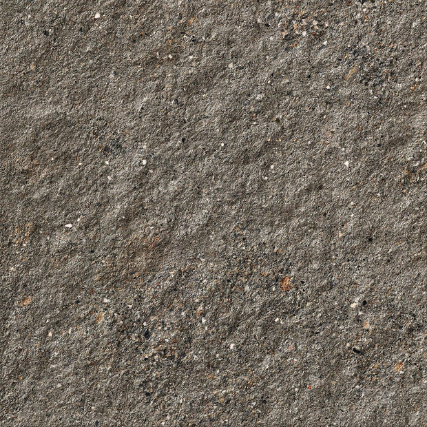 Aggregate Dark Grey Structured Rock Concrete Look Porcelain Tiles 600x600mm x 20mm thick tile