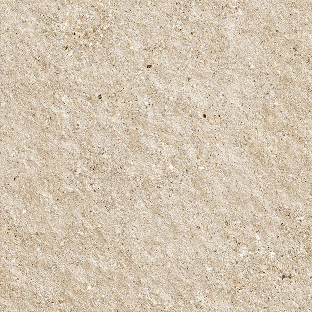 Aggregate White Structured Rock Concrete Look Porcelain Tiles 600x600mm x 20mm thick tile