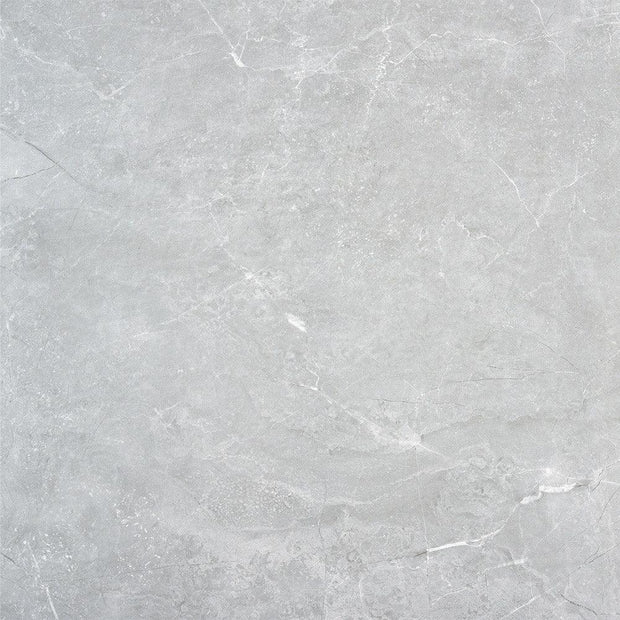 Amalfi Gris Marble Look Porcelain Tiles 600x600 tile
