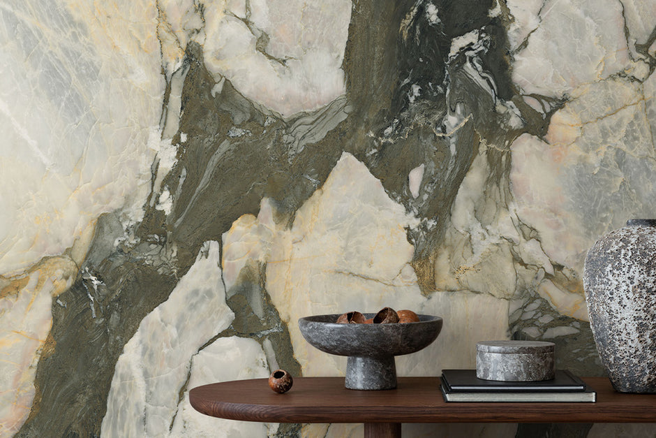 Avatar Vista Stone Look Porcelain Tiles in a room setting
