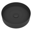 Round Stainless Steel Basin Matt Black