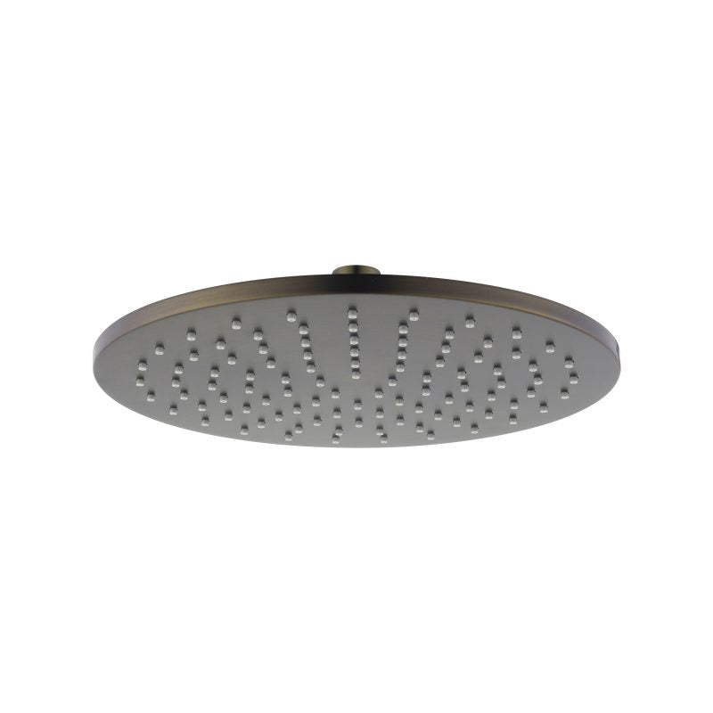 Brass Round Shower Head 250mm - antique-brass