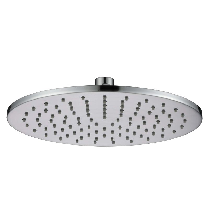Brass Round Shower Head 250mm Brushed Chrome